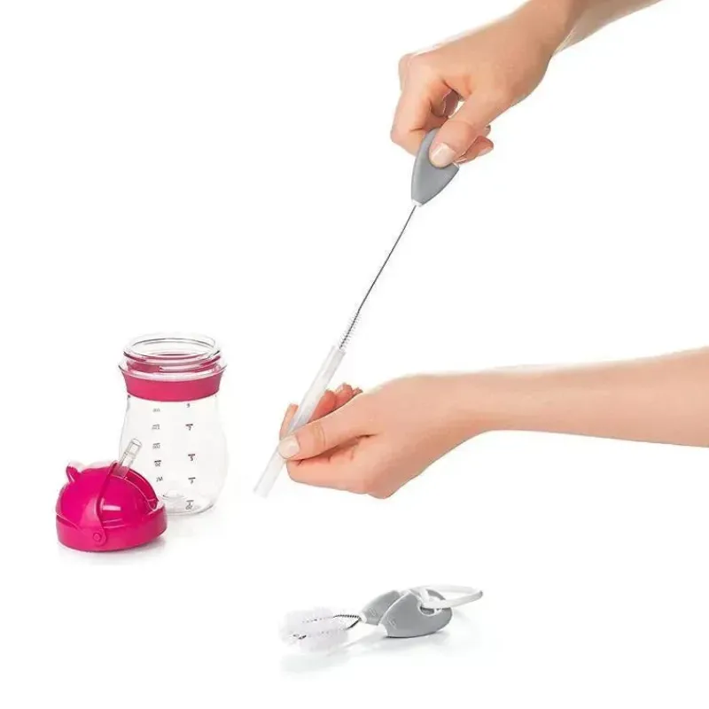 Oxo Cool Baby Products|Straw, Sippy & Training Cups*Cleaning Set For Straw & Sippy Cups - Gray