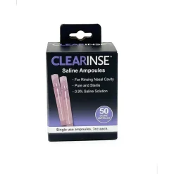 Pneo Oral & Nasal Care*Clearinse - Saline Ampoules, 50 Count