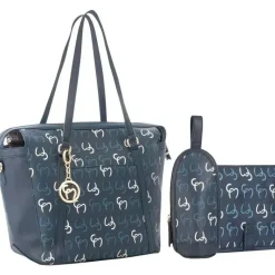 Clevamama Tote Bags*- Hannah Tote Diaper Bag, Navy