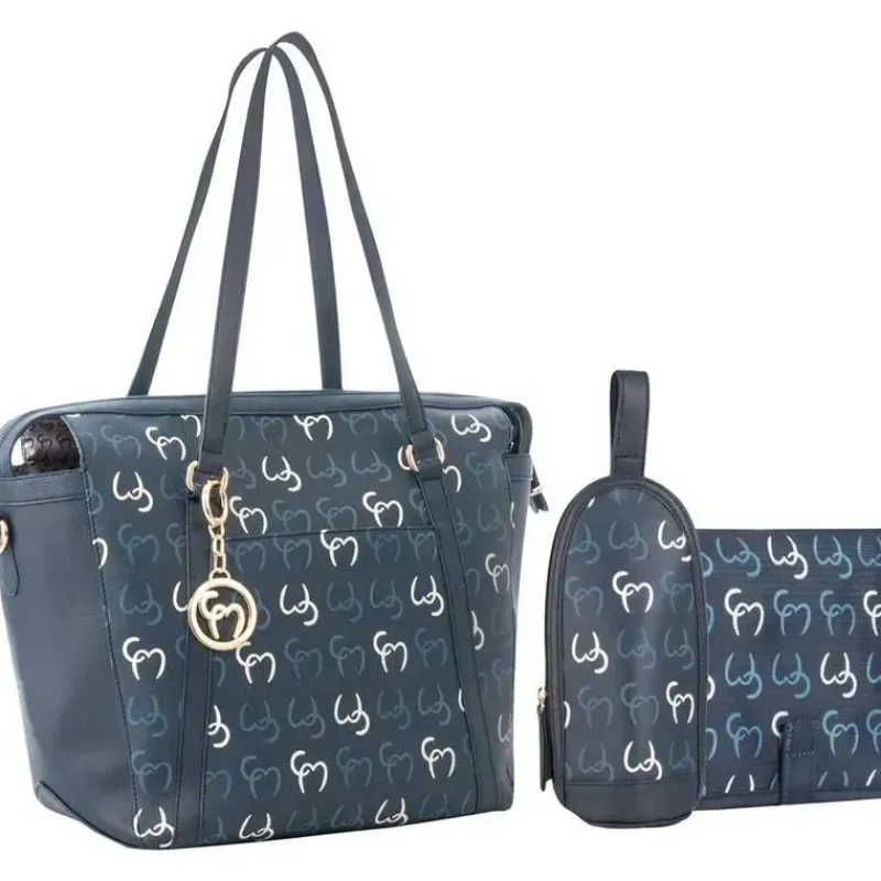 Clevamama Tote Bags*- Hannah Tote Diaper Bag, Navy