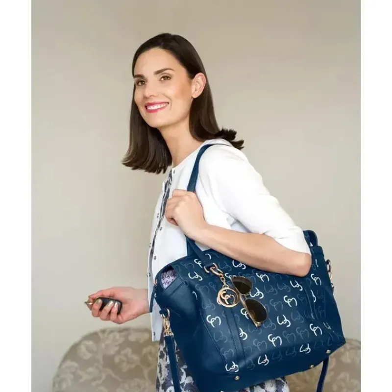 Clevamama Tote Bags*- Hannah Tote Diaper Bag, Navy