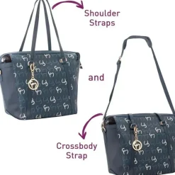 Clevamama Tote Bags*- Hannah Tote Diaper Bag, Navy