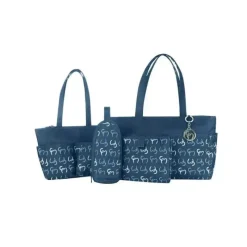 Clevamama Tote Bags*- Nicole Tote Diaper Bag, Navy