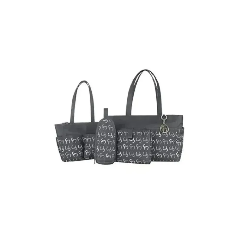 Clevamama Tote Bags*- Nicole Tote Diaper Bag, Asphalt