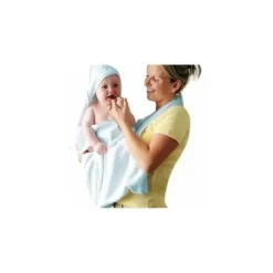 Clevamama Baby Bath Towels*Apron Baby Bath Towel - Blue