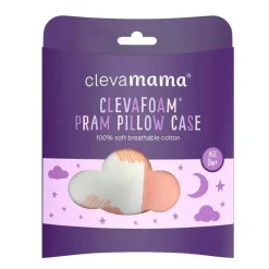 Clevamama Mattresses, Pads & Covers*Clevafoam Pram Baby Pillow Case, Stroller Pillow Case - Coral