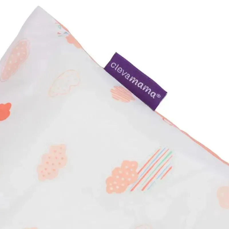 Clevamama Mattresses, Pads & Covers*Clevafoam Pram Baby Pillow Case, Stroller Pillow Case - Coral