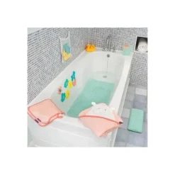 Clevamama Baby Bath Towels*Splash N Wrap Apron Towel Coral Pink - Baby Towel