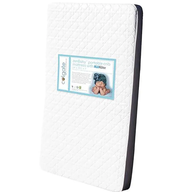 Colgate Mattresses, Pads & Covers*Zenbaby Crib Mattress,White, 24 x 38.5 x 3