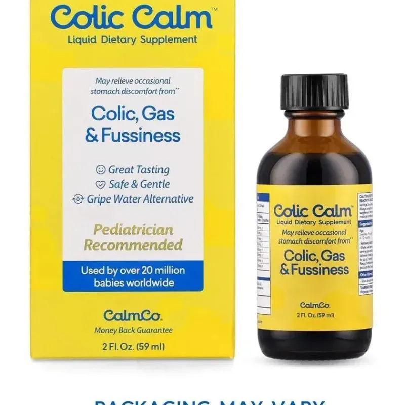 Colic Calm Pain & Fever Relief*- Gripe Water, Colic & Infant Gas Relief Drops