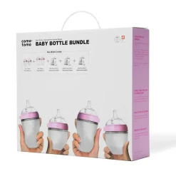 Comotomo Gifts Over $50|Bottles & Sets*- 7Pk Baby Bottle Bundle, Pink