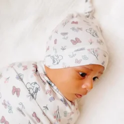 Copper Pearl Baby Hats*- Disney Minnie Mouse's Bowquet Top Knot Hat