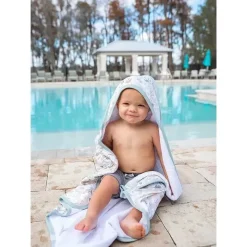 Copper Pearl Baby Bath Towels*- Rex Premium Knit Hooded Bath Towel