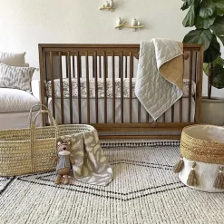 Crane Blankets & Quilts*- Baby Blanket Soft Cotton Quilted, Copper