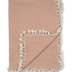 Crane Blankets & Quilts*- Baby Muslin Swaddle Blanket, Copper Red