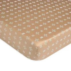 Crane Crib & Bed Sheets*- Baby Soft Cotton Crib Mattress Sheet, Copper Dash