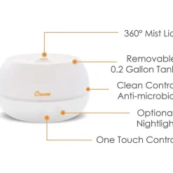 Crane Humidifiers & Purifiers*- Personal Humidifier With Aroma Diffuser Function And Color Changing Light