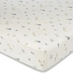 Crane Crib & Bed Sheets*Bedding - Cove Fitted Crib Sheet, Sea Life