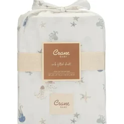 Crane Crib & Bed Sheets*Bedding - Cove Fitted Crib Sheet, Sea Life