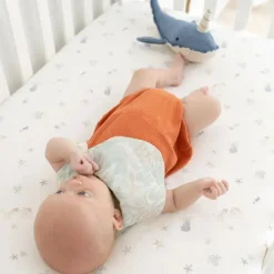 Crane Crib & Bed Sheets*Bedding - Cove Fitted Crib Sheet, Sea Life