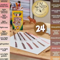 Crayola Coloring*- 24 Ct Colored Pencils, Colors Of The World