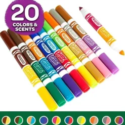 Crayola Toys For 3 Year Old|Coloring*- 10 Ct Silly Scents Sweet Dual-Ended Markers