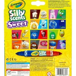 Crayola Toys For 3 Year Old|Coloring*- 10 Ct Silly Scents Sweet Dual-Ended Markers