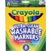 Crayola Coloring*- 8 Ct Ultra-Clean Washable, Wedge Tip, Color Max Markers