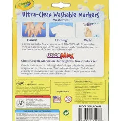 Crayola Coloring*- 8 Ct Ultra-Clean Washable, Wedge Tip, Color Max Markers