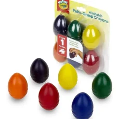 Crayola Coloring*- 6 Ct Washable Palm-Grasp Crayons