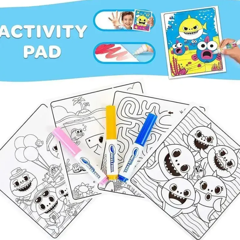 Kids Crayola Baby Shark|Toys For 3 Year Old*- Color Wonder Activity Pad, Baby Shark