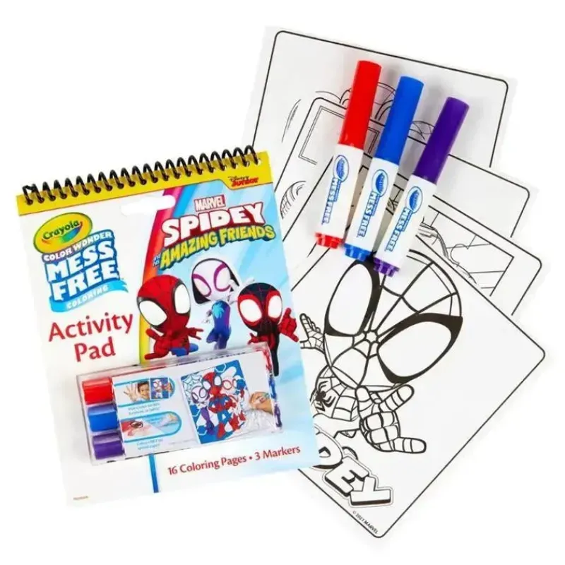 Kids Crayola Toys For 3 Year Old|Coloring*- Color Wonder Activity Pad, Spidey & Friends