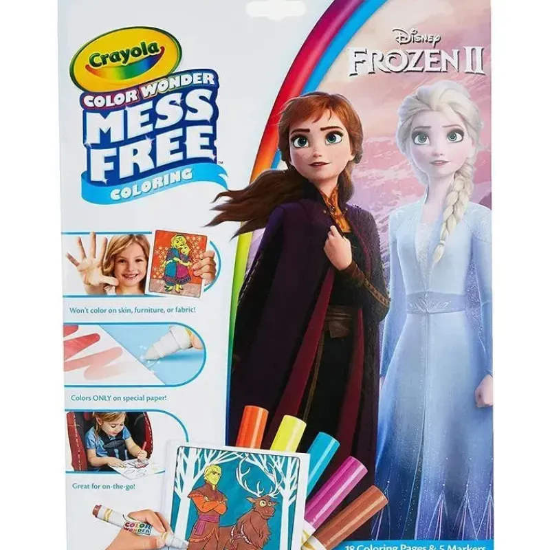 Kids Crayola Frozen|Disney Princess*- Color Wonder Coloring Pad & Markers, Frozen
