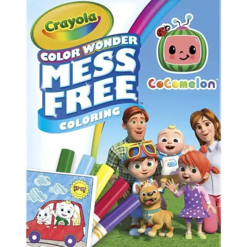 Kids Crayola Cocomelon|Toys For 3 Year Old*- Color Wonder Coloring Pad & Markers, Cocomelon