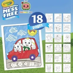 Kids Crayola Cocomelon|Toys For 3 Year Old*- Color Wonder Coloring Pad & Markers, Cocomelon