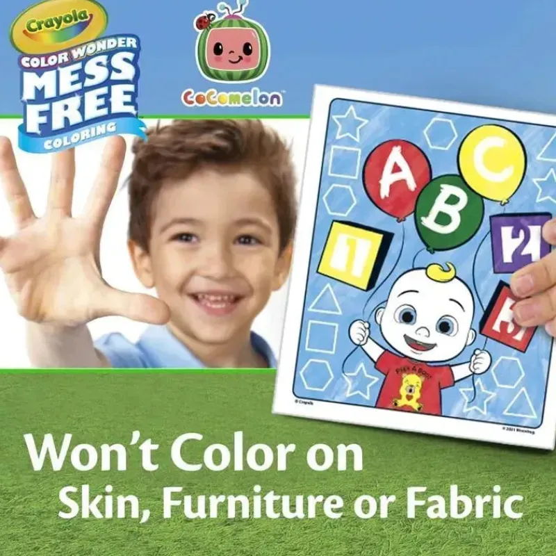 Kids Crayola Cocomelon|Toys For 3 Year Old*- Color Wonder Coloring Pad & Markers, Cocomelon