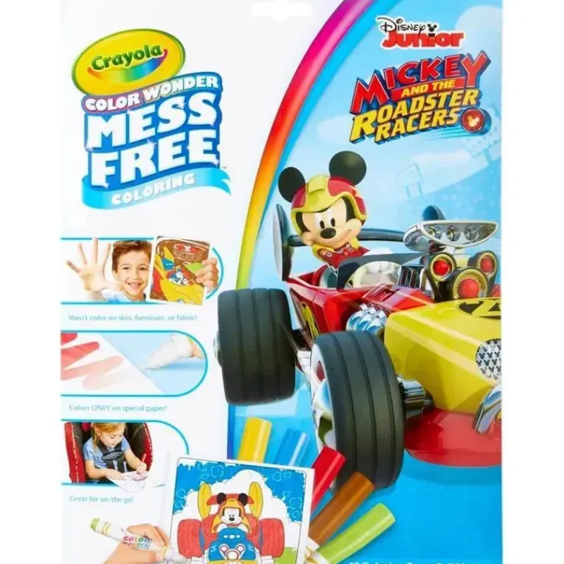 Kids Crayola Mickey & Minnie|Toys For 3 Year Old*- Color Wonder Coloring Pad & Markers, Mickey Mouse
