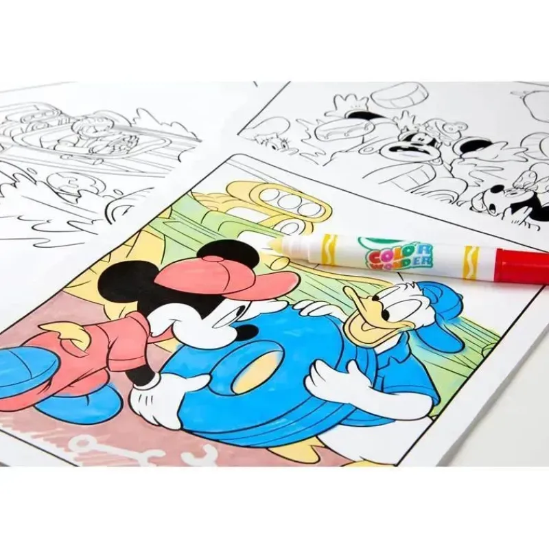 Kids Crayola Mickey & Minnie|Toys For 3 Year Old*- Color Wonder Coloring Pad & Markers, Mickey Mouse