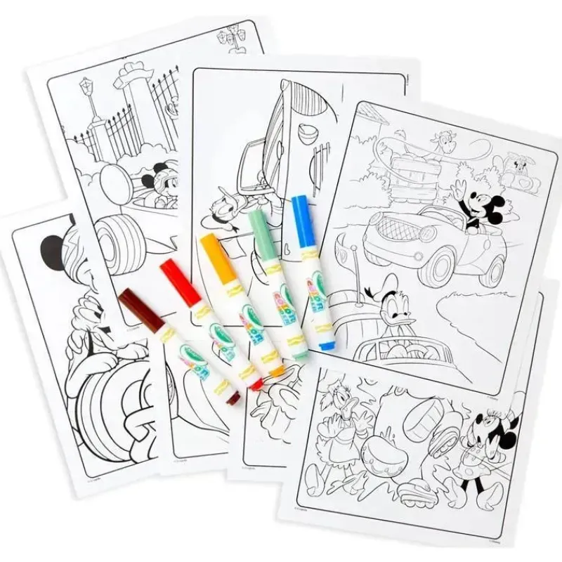 Kids Crayola Mickey & Minnie|Toys For 3 Year Old*- Color Wonder Coloring Pad & Markers, Mickey Mouse
