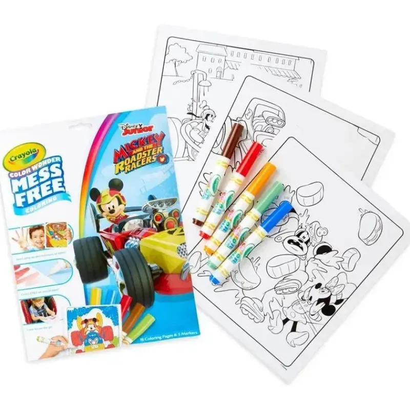 Kids Crayola Mickey & Minnie|Toys For 3 Year Old*- Color Wonder Coloring Pad & Markers, Mickey Mouse