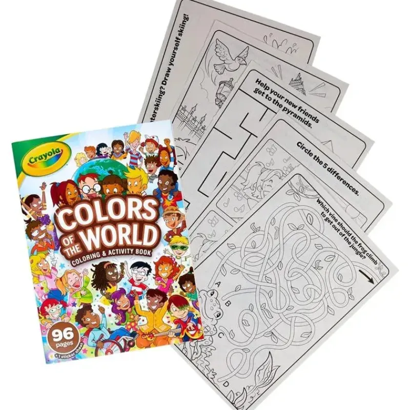 Crayola Coloring|Books For Babies*- 96-Page Coloring Book, Colors Of The World