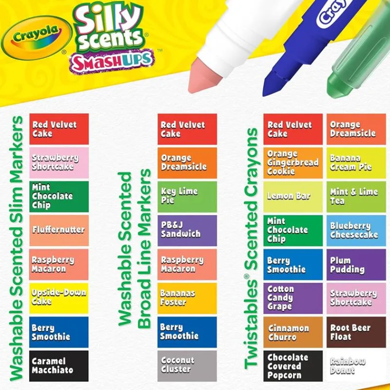 Crayola Coloring*- Silly Scents Mini Inspiration Art Case, Scented Crayons & Markers Set