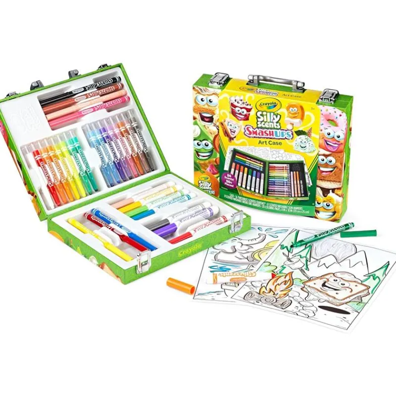 Crayola Coloring*- Silly Scents Mini Inspiration Art Case, Scented Crayons & Markers Set