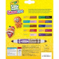 Crayola Coloring*- Silly Scents Smashups, Dual-Ended Washable Broad Line Markers, 10 Count