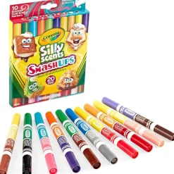 Crayola Coloring*- Silly Scents Smashups, Dual-Ended Washable Broad Line Markers, 10 Count