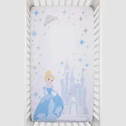 Crown Crafts Crib & Bed Sheets*- Disney Cinderalla Photo Crib Fitted Sheet