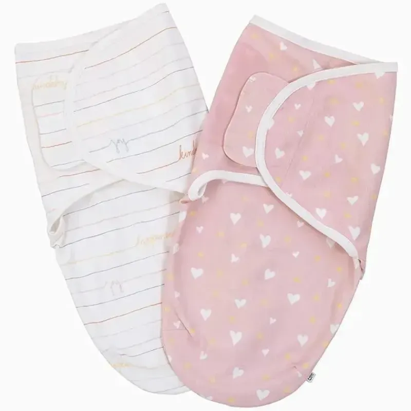 Crown Crafts Blankets & Quilts*Ellen DeGeneres 100% cotton 2-Pack Baby Girl Swaddle Blanket 0-3 Months