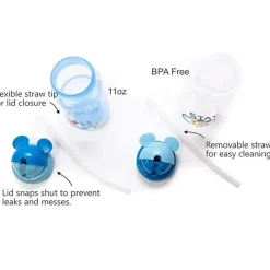 Cudlie Mickey & Minnie|Straw, Sippy & Training Cups*- Disney Mickey Mouse Stay Cool, 11Oz