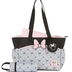Cudlie Mickey & Minnie|Diaper Backpacks*- Minnie Disney Tote Diaper Bag & Changing Pad