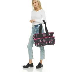 Cudlie Tote Bags*- Minnie Multi Pc Set Toss Print Diaper Bag